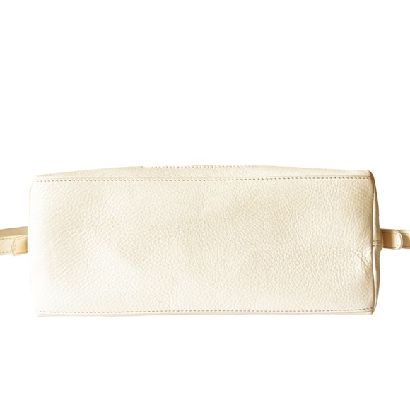 Tory Burch Bryant Satchel Quilted Leather Bag in Ivory - Picture 7 of 13